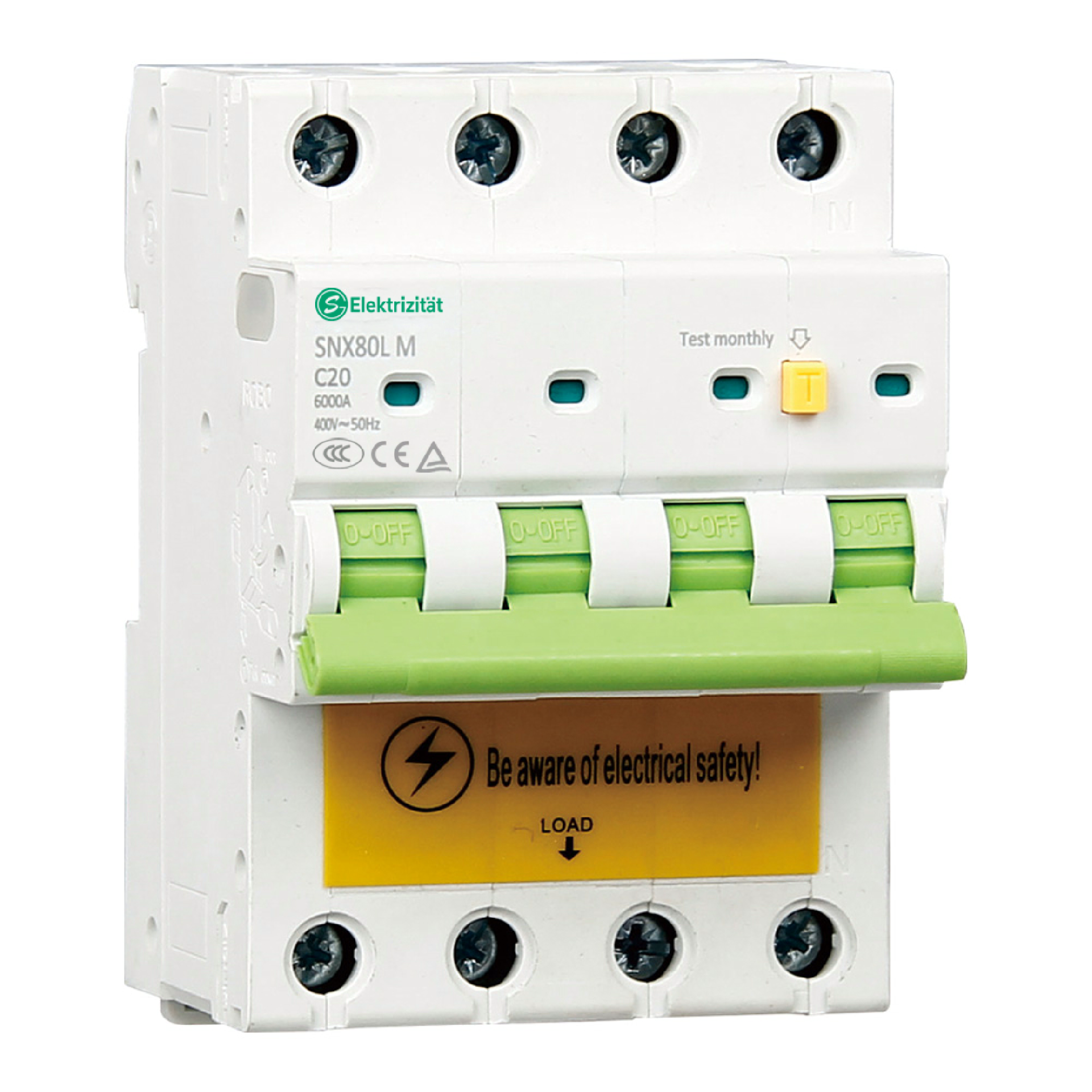SNX80L Residual Current operated Circuit-breaker